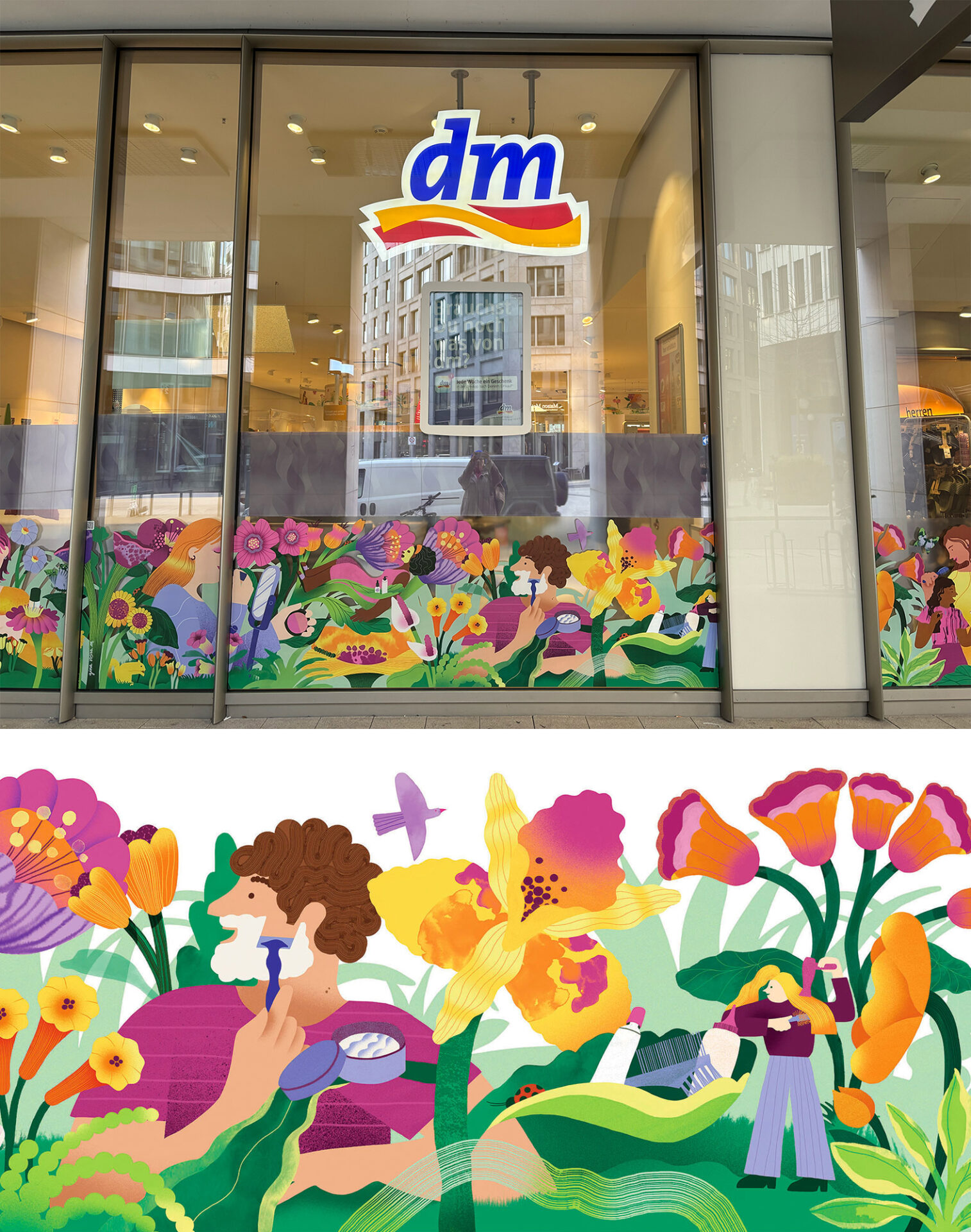 Gina Rosas Moncada for m-drogerie markt (Illustration Ltd, illustrator)