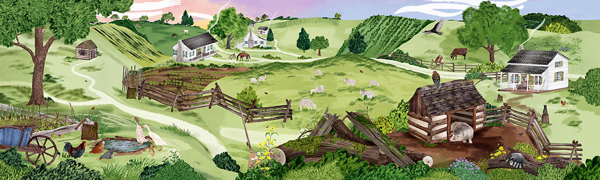 HB0075 – A Mighty Mural, by Hannah Bailey (illustrator, The Artworks) A Mighty Mural, by Hannah Bailey (illustrator, The Artworks)