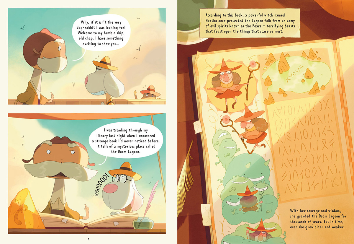 BILLY PARTRIDGE: HUPO AND THE DOOM LAGOON (Arena Illustration, illustrator, publishing)