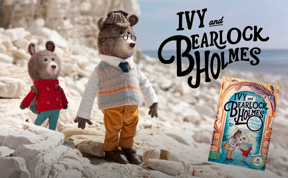 KRISTYNA LITTEN’S BEARLOCK HOLMES DINOSAUR MYSTERY (Arena Illustration, illustrator, publishing)
