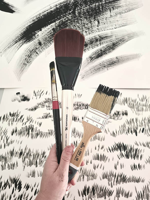 low Big brushes – A Mighty Mural, by Hannah Bailey (illustrator, The Artworks) A Mighty Mural, by Hannah Bailey (illustrator, The Artworks)