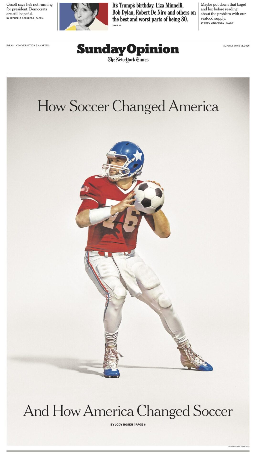 Justin Metz – How Soccer Changed America and America Changed Soccer – The New York Times (Debut Art, editorial, illustrator)