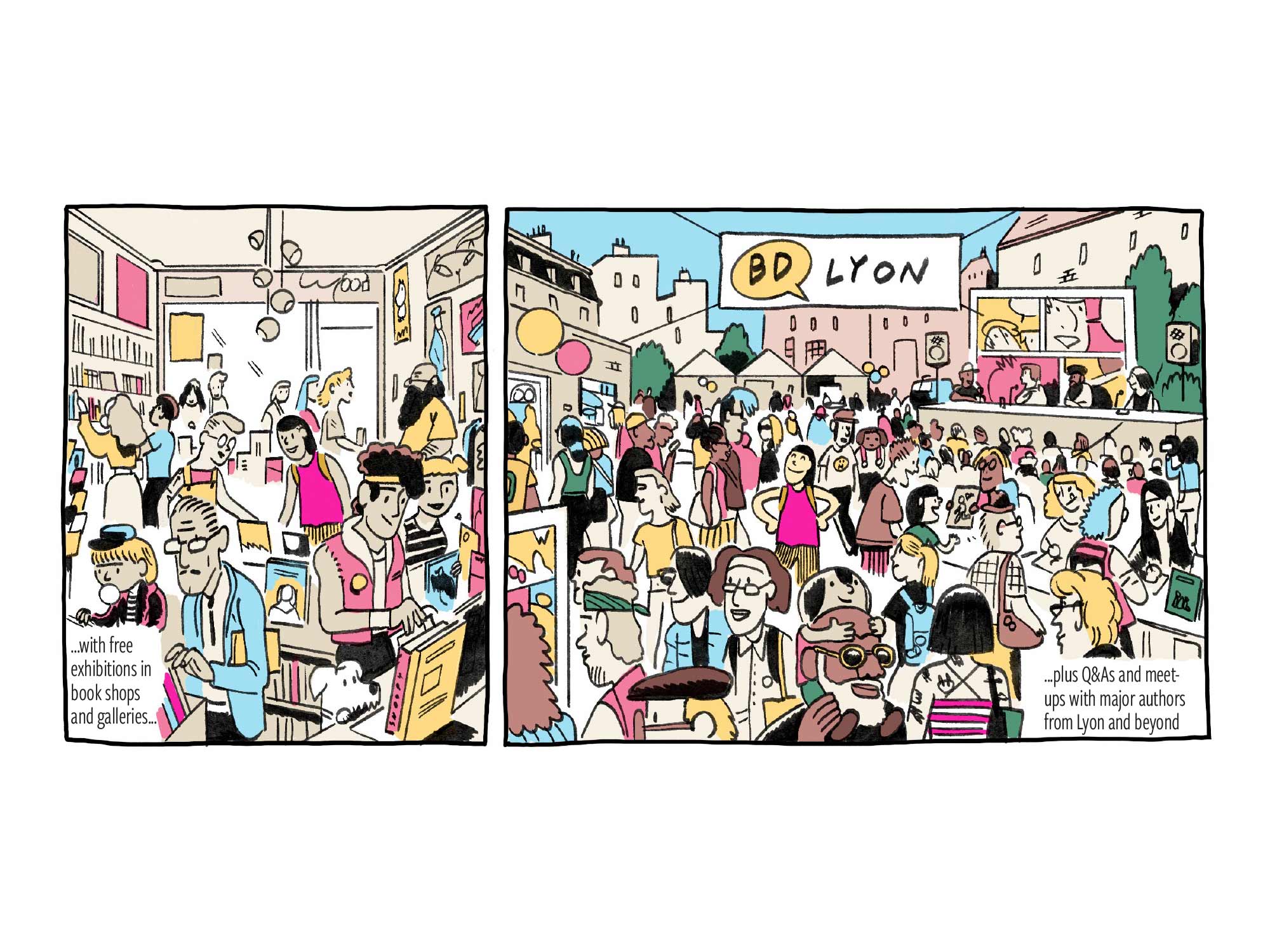 CLAYTON JUNIOR – LYON BD FESTIVAL / WIZZ AIR (editorial, illustrator, NB Illustration)