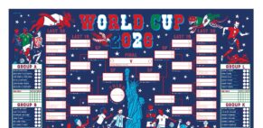 MARK LONG – WORLD CUP 2026 WALLCHART/THE GUARDIAN (illustrator, NB Illustration)