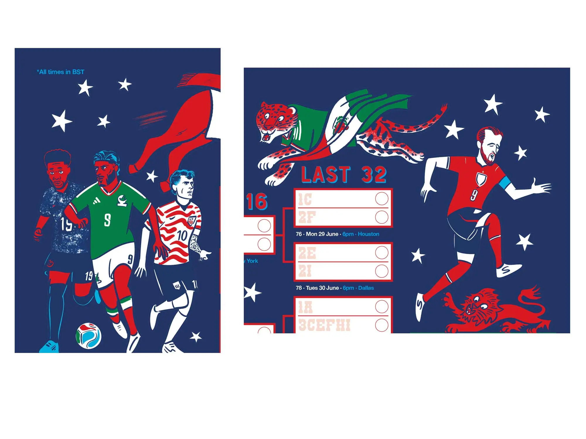 MARK LONG – WORLD CUP 2026 WALLCHART/THE GUARDIAN (illustrator, NB Illustration)