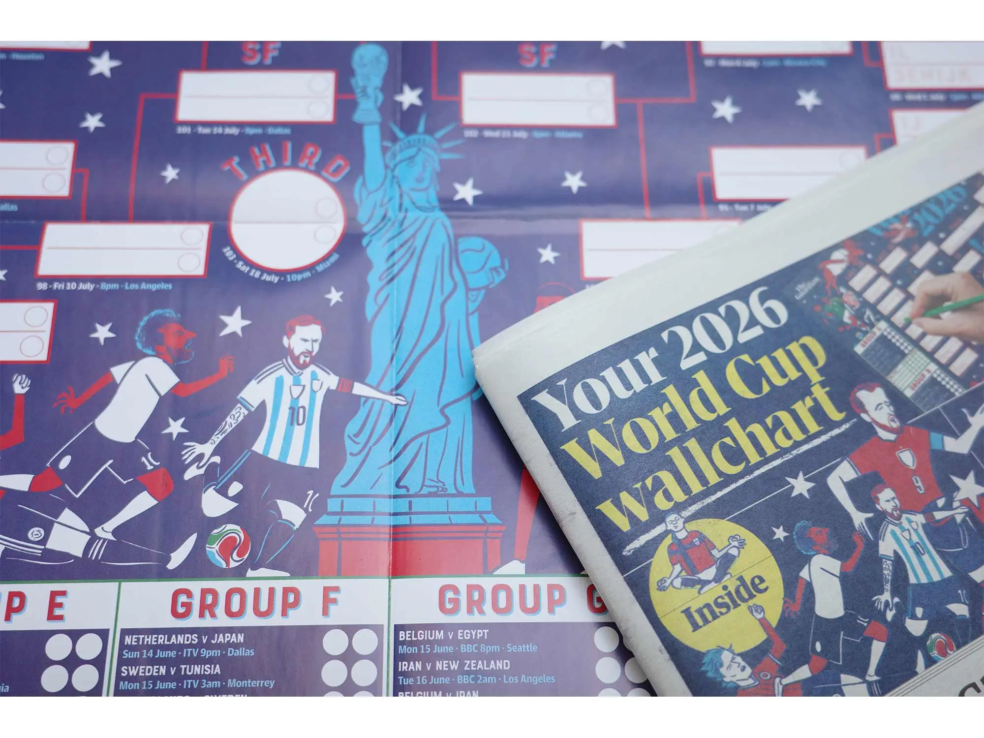 MARK LONG – WORLD CUP 2026 WALLCHART/THE GUARDIAN (illustrator, NB Illustration)