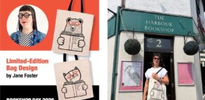 Jane Foster – Books Are My Bag Tote for Bookshop Day (Bright Group, Events, illustrator)