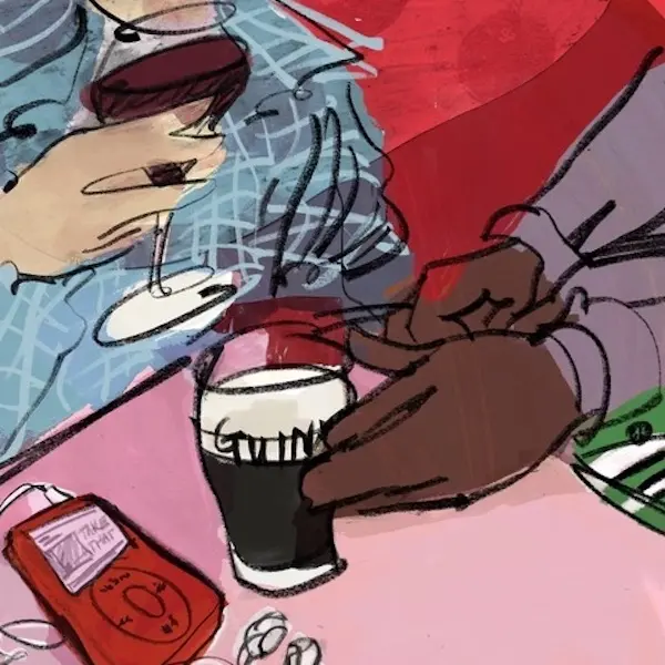 Jess Rose Bird for British VOGUE. (editorial, illustrator, Lipstick of London)
